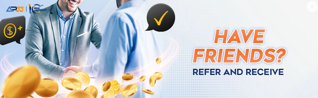 ap33 refer a friend promotion banner